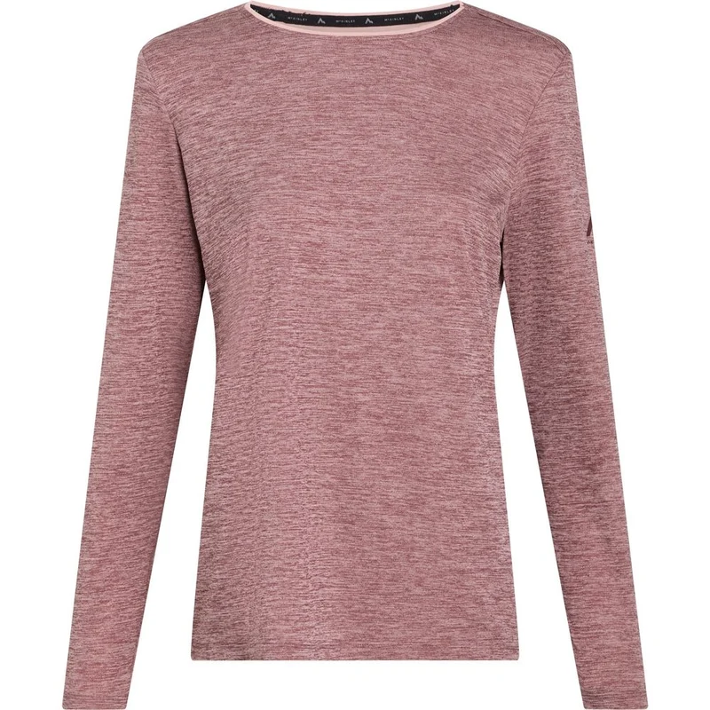 McKinley Hunu II Damen Langarmshirt melange-red-wine