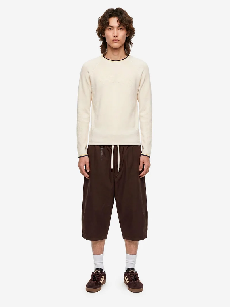 Y3 x Wales Bonner Shorts in ripstop di nylon marrone