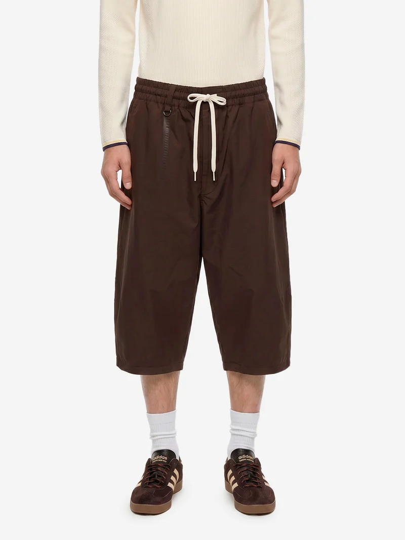 Y3 x Wales Bonner Shorts in ripstop di nylon marrone