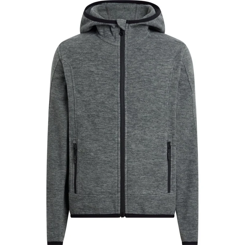 McKinley Choco Kinder Fleecekapuzenjacke melange-anthracite-a