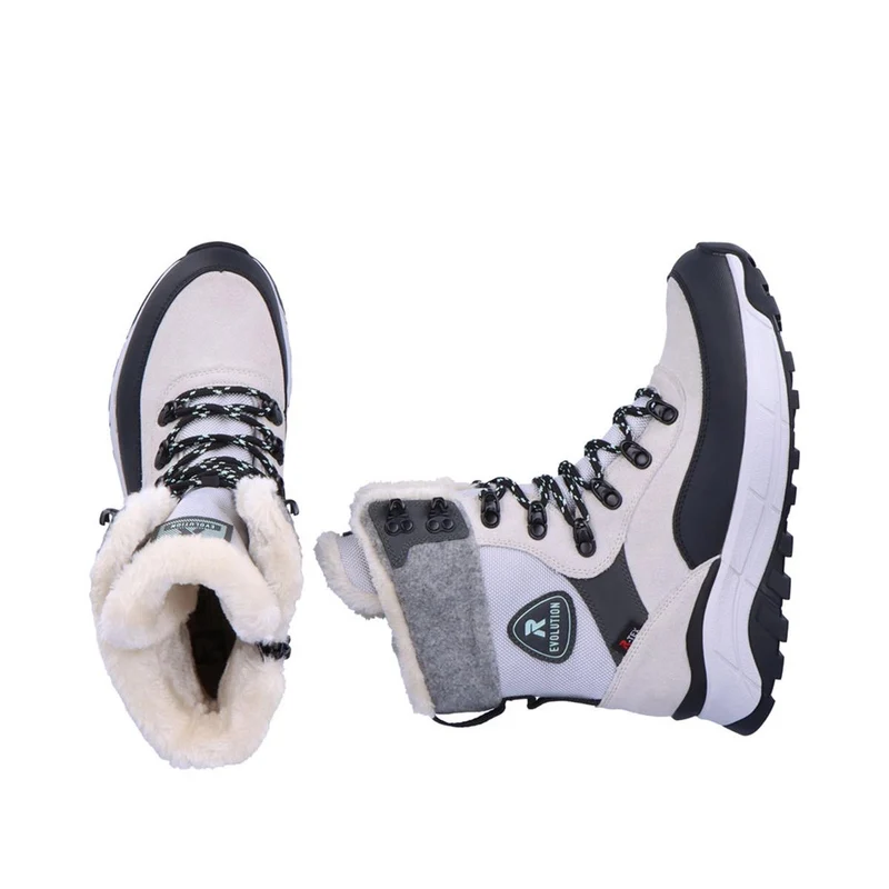 Rieker Winterstiefel Torere creamy-white black