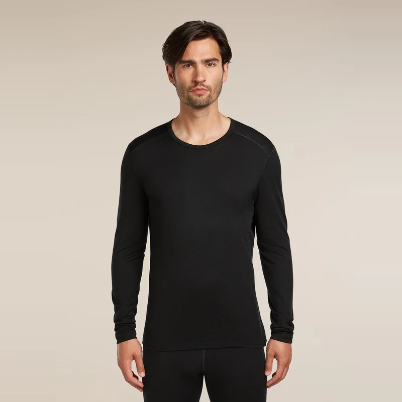 Icebreaker Oasis LS Crewe BLACK