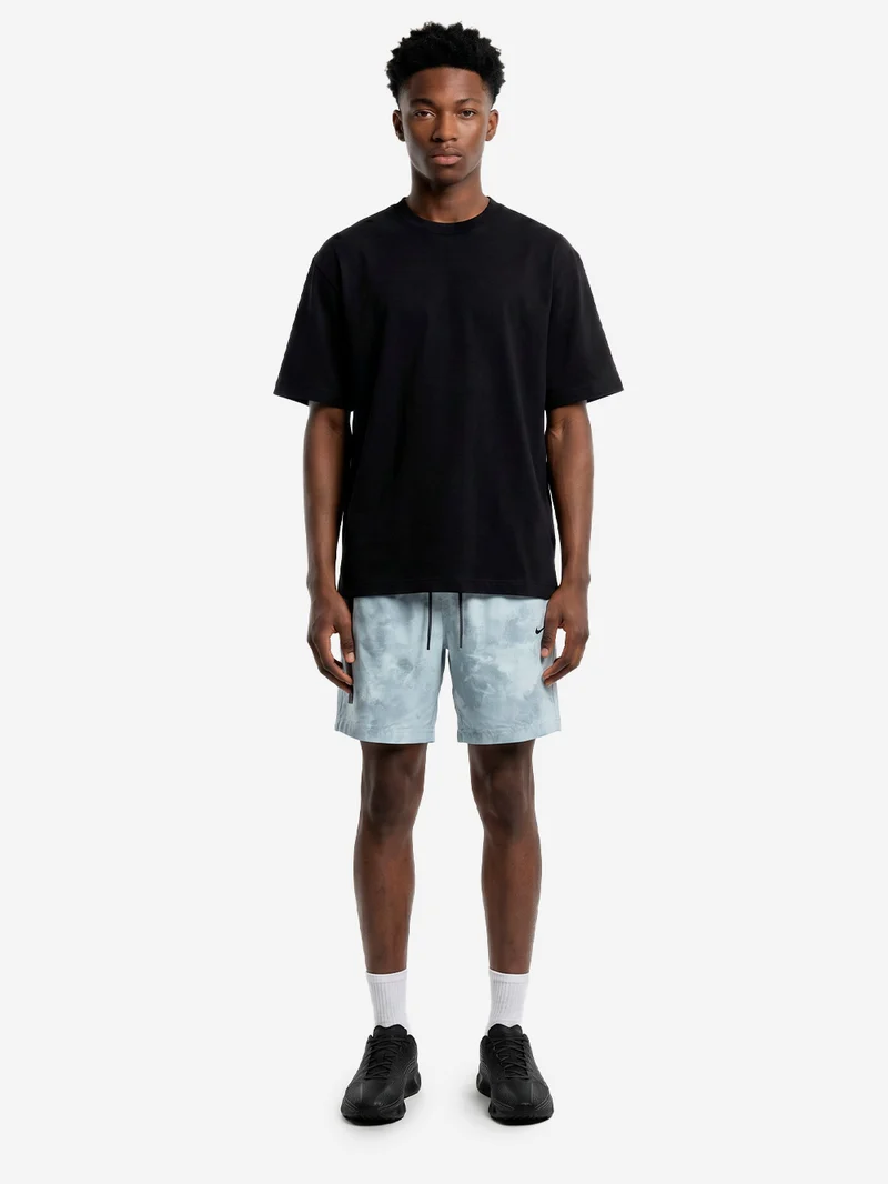 Shorts in nylon platino e tessuto Dri-FIT