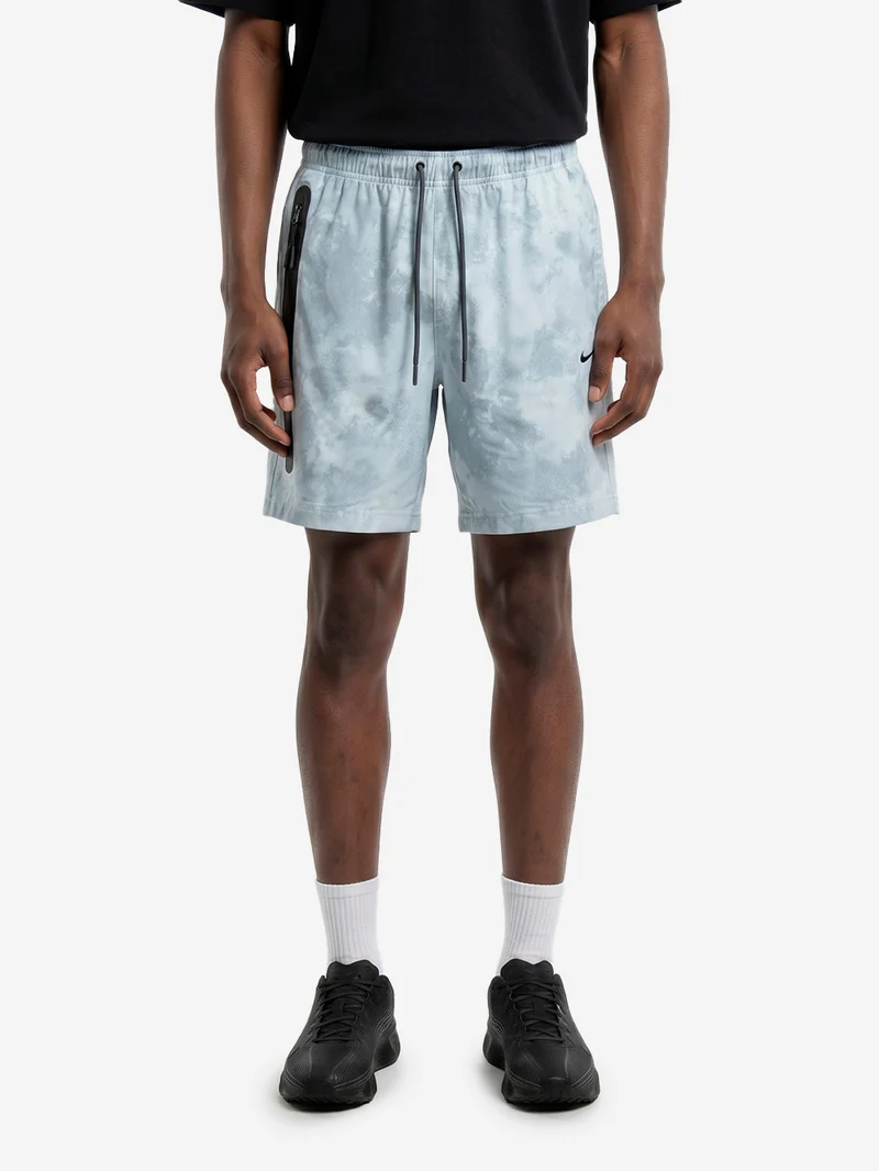 Shorts in nylon platino e tessuto Dri-FIT