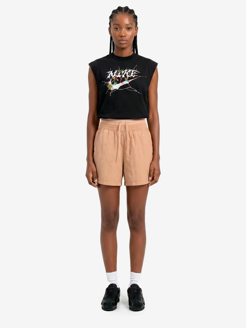 Shorts beige n ripstop con Swoosh ricamato
