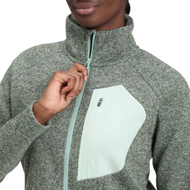 McKinley Arlita W Damen Fleecejacke melange-green-smoke