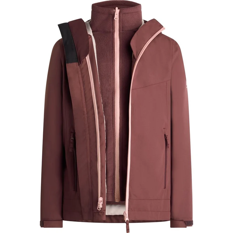 McKinley Justin 3:1 III Kinder Funktionsjacke red-wine