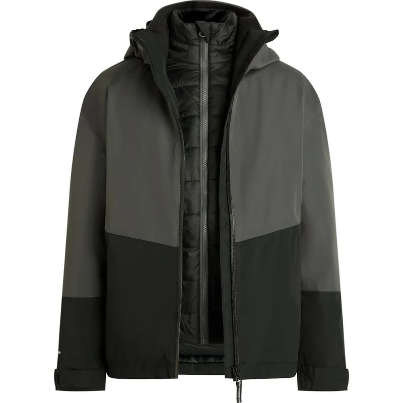 McKinley Ju-Funktions-Jacke Allalin 3:1 III B Kinder anthracite/black nig