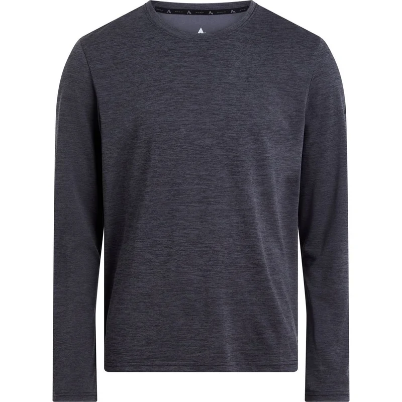 McKinley Hunu LS M Herren Langarmshirt melange/black night