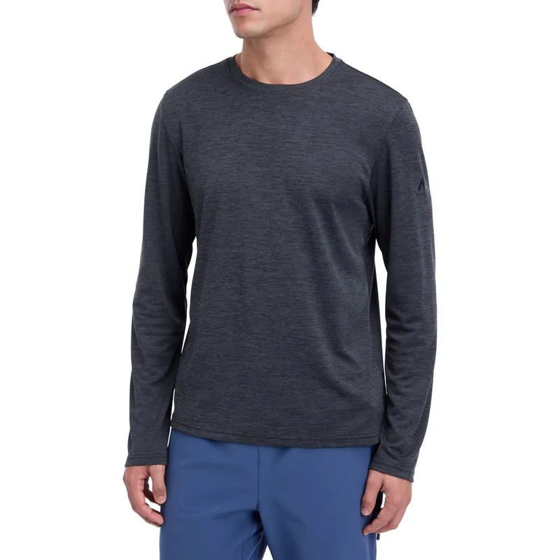 McKinley Hunu LS M Herren Langarmshirt melange/black night