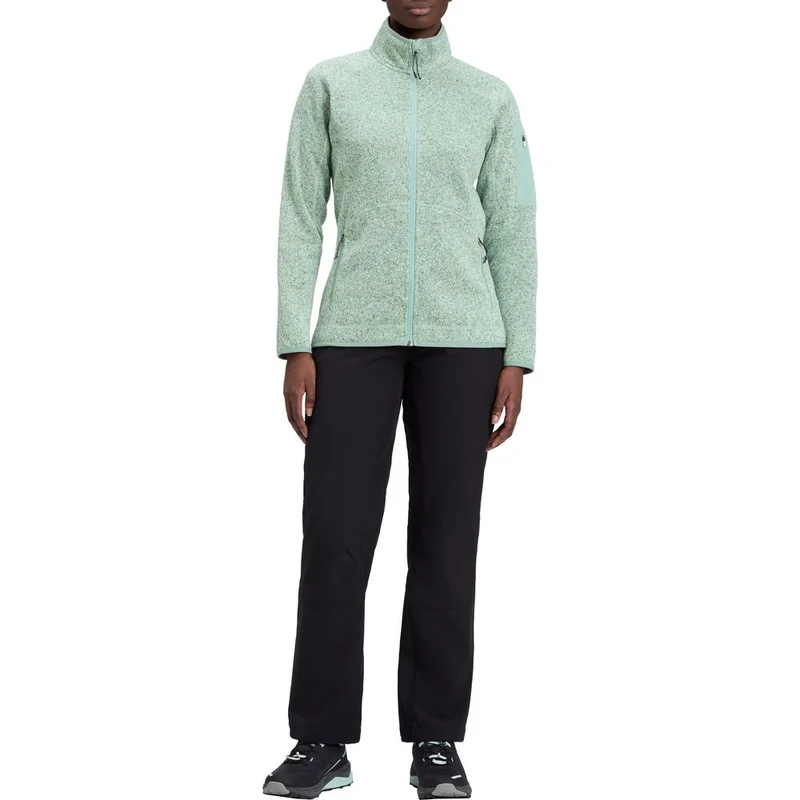 McKinley Skeena Wms 972- Damen Fleecejacke melange-green-sm