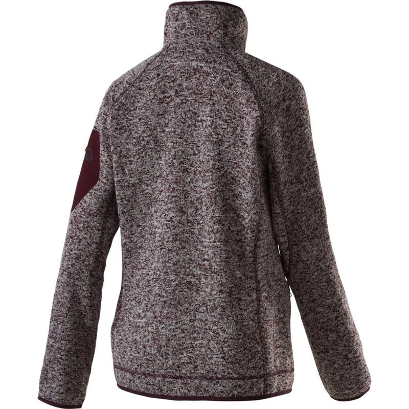 McKinley Skeena Damen Fleecejacke melange-red-wine