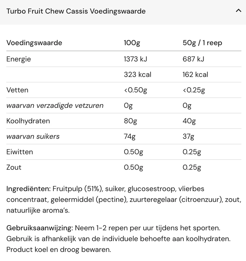 Amacx Turbo Chew Bar (40g Carbs)