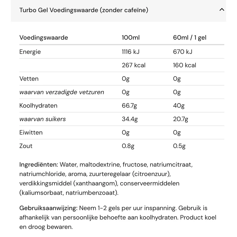 Amacx Turbo Gel 1:08 (40g Carbs)