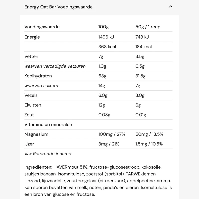 Amacx Energy Oat Bar