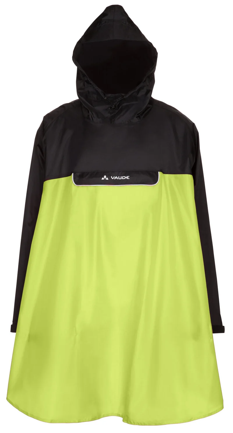 VAUDE Poncho Regenjacke mit Kapuze und Fronttasche