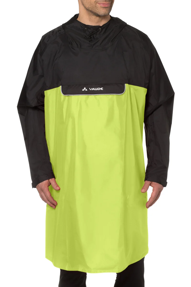 VAUDE Poncho Regenjacke mit Kapuze und Fronttasche
