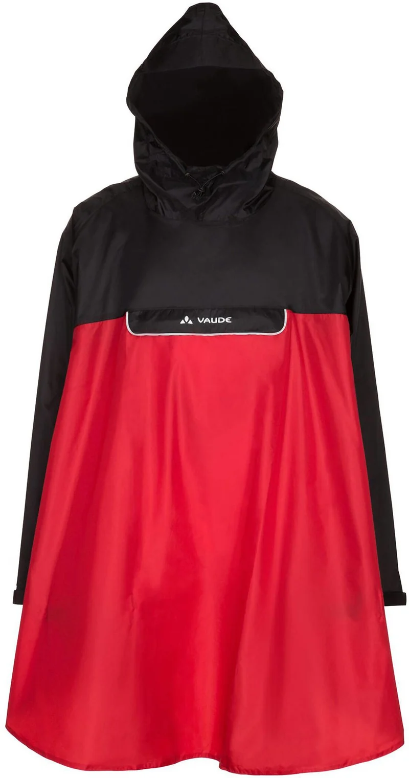 VAUDE Poncho Regenjacke mit Kapuze und Fronttasche