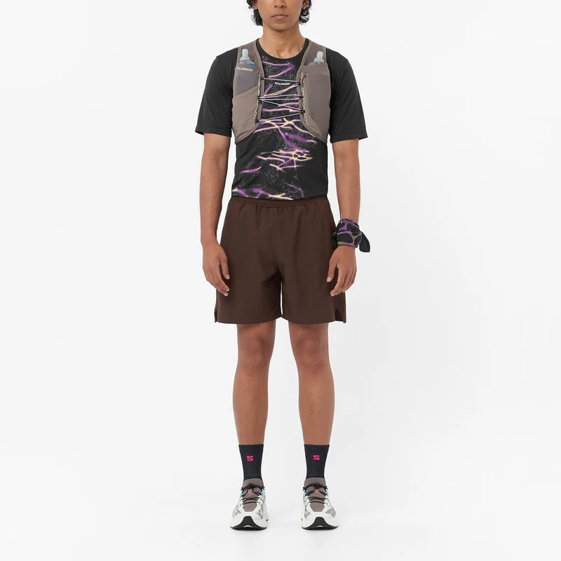 Salomon Shakeout Core Tee GFX Heren