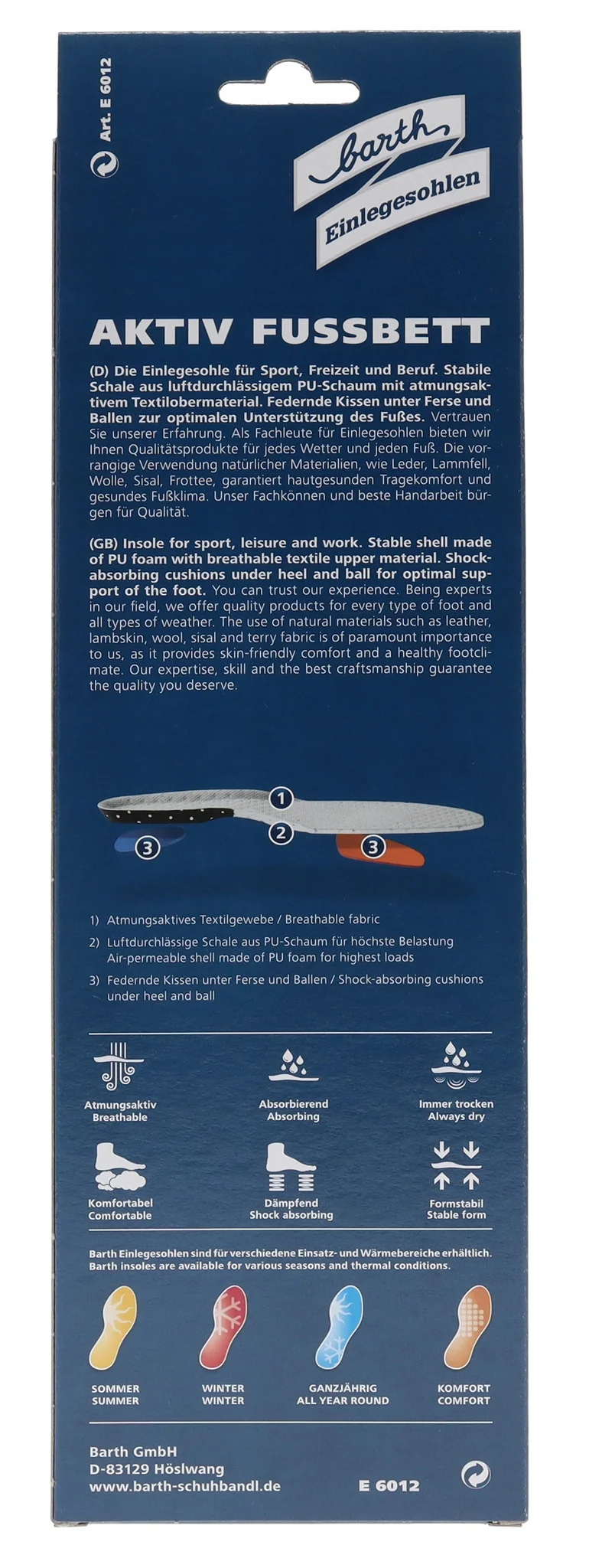 AKTIV FUSSBETT Einlegesohle