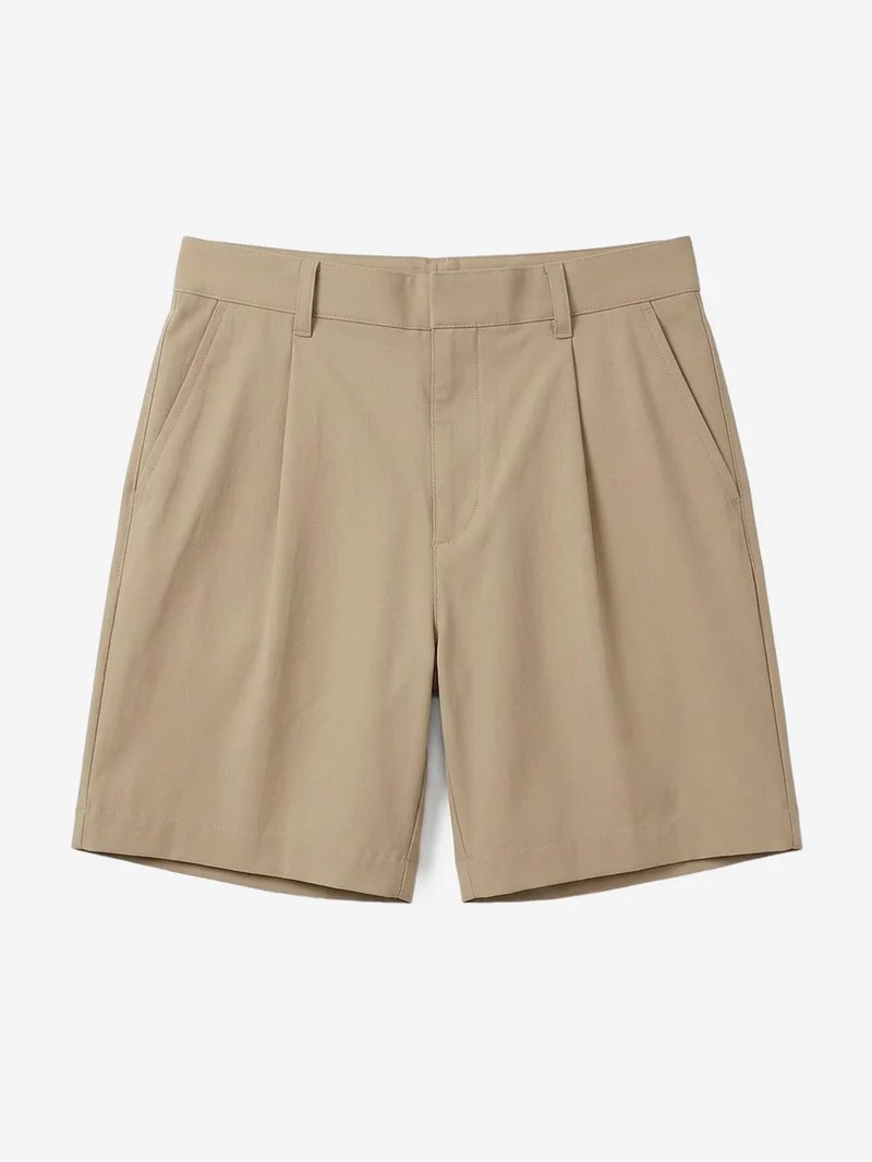 Shorts da golf in tessuto elasticizzato beige Dri-FIT