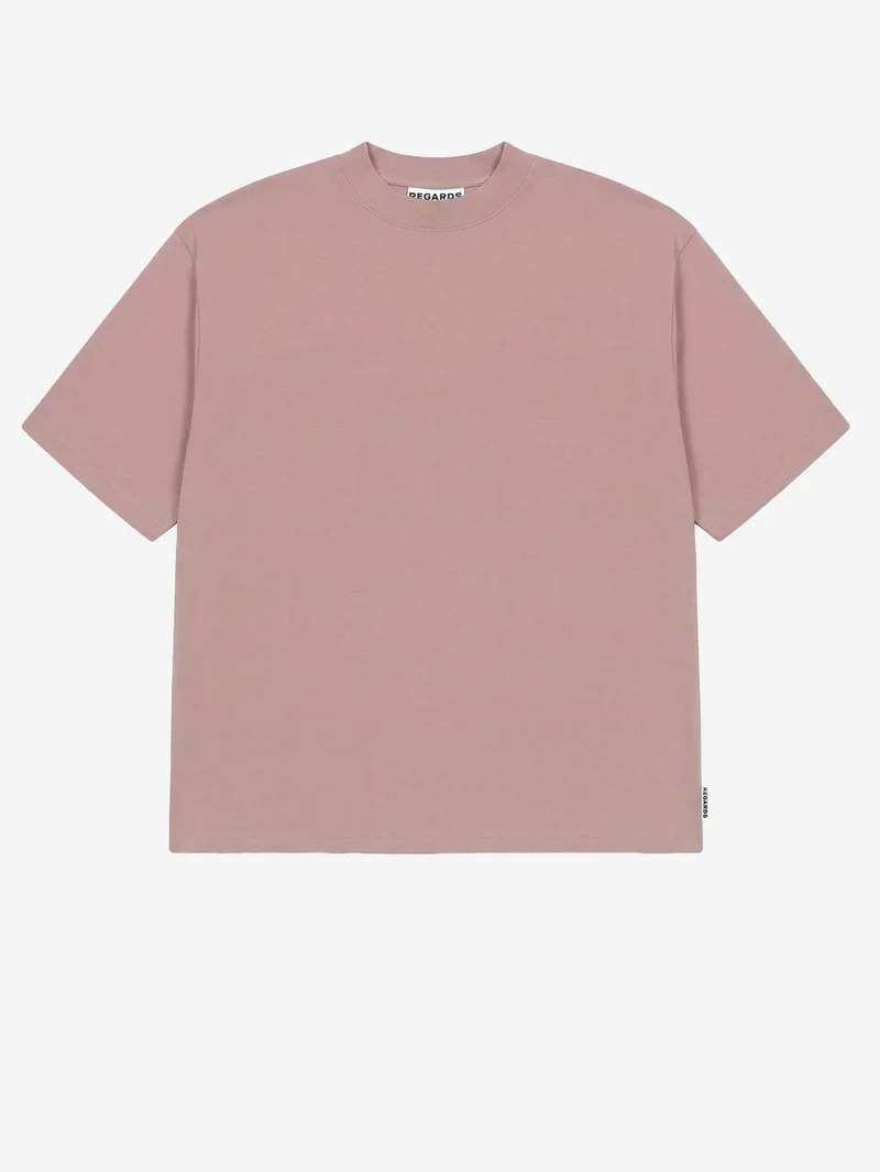 T-shirt oversize in cotone rosa