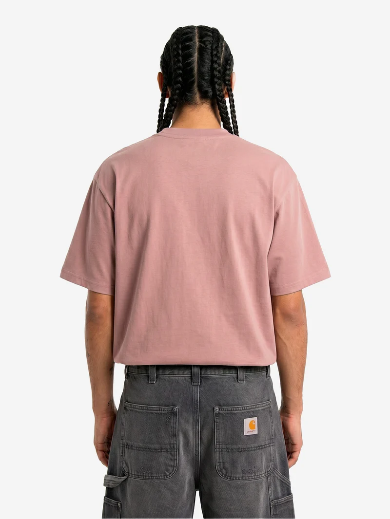 T-shirt oversize in cotone rosa