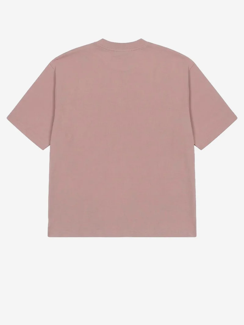 T-shirt oversize in cotone rosa