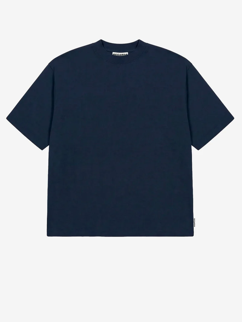 T-shirt oversize in cotone navy