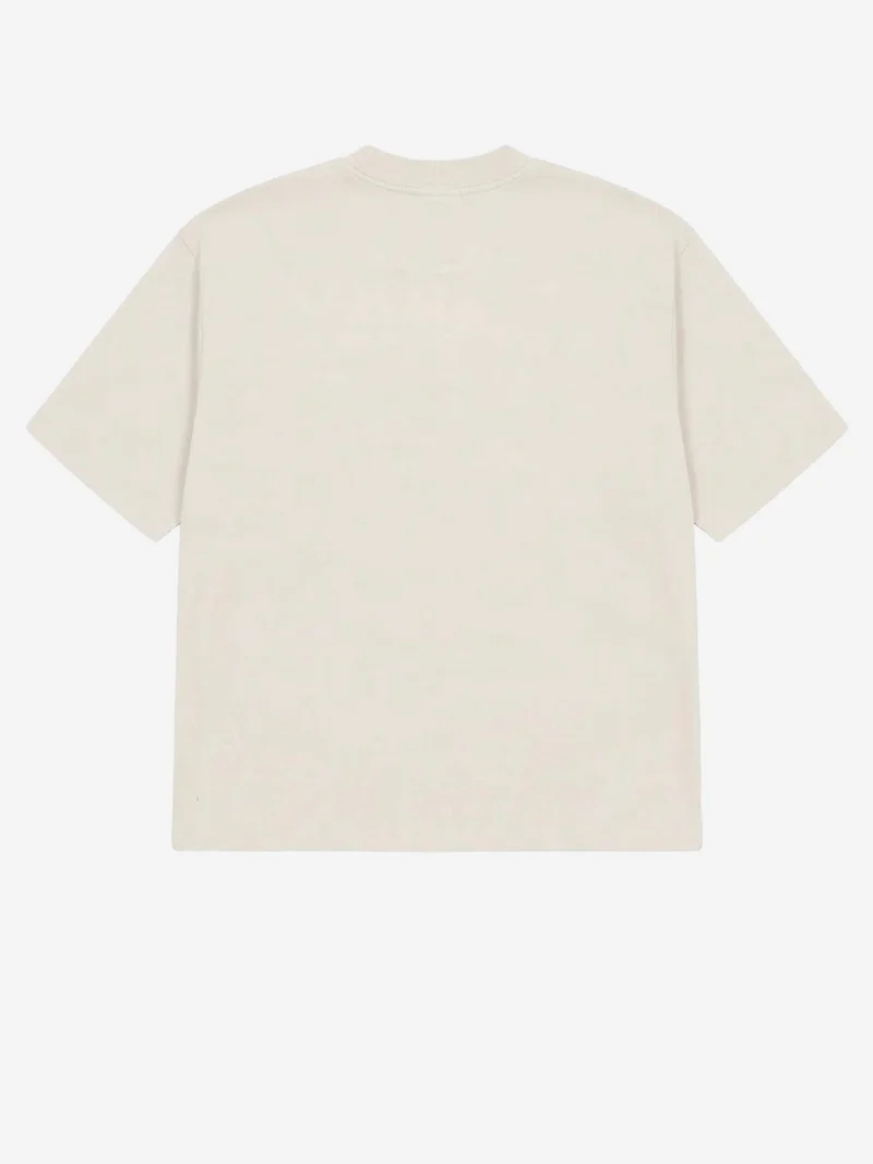 T-shirt oversize in cotone beige