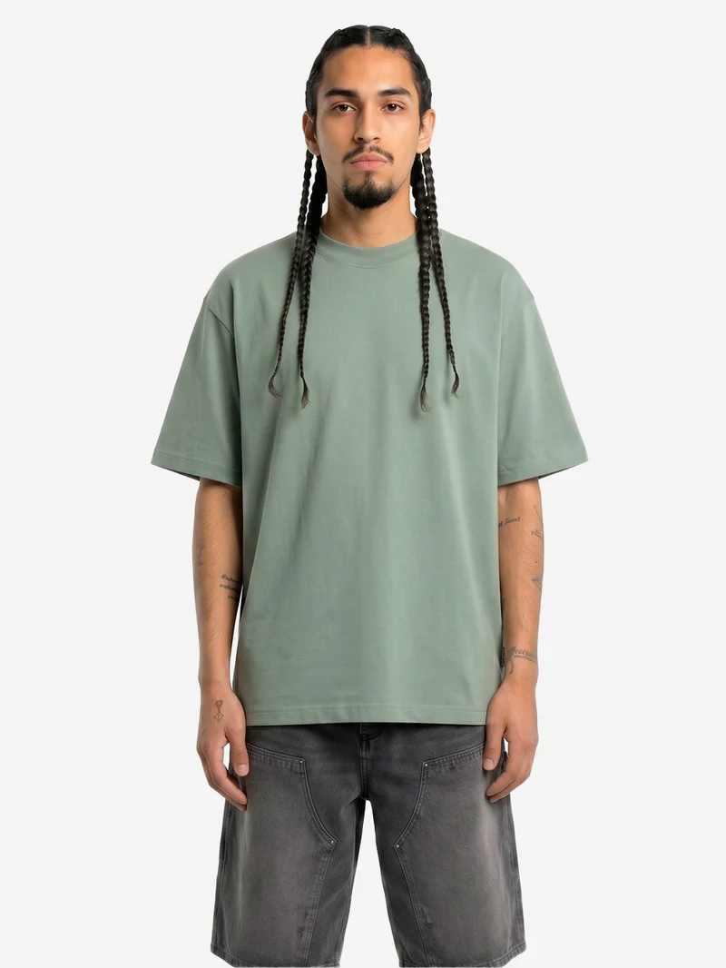 T-shirt oversize in cotone verde
