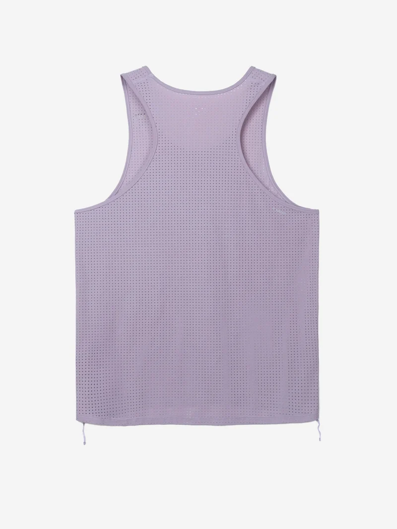 Canotta Running da gara Space-O Singlet in micro-jersey perforato lilla