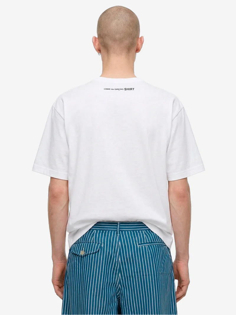 T-shirt in jersey di cotone bianco con grafica 'World Hope'