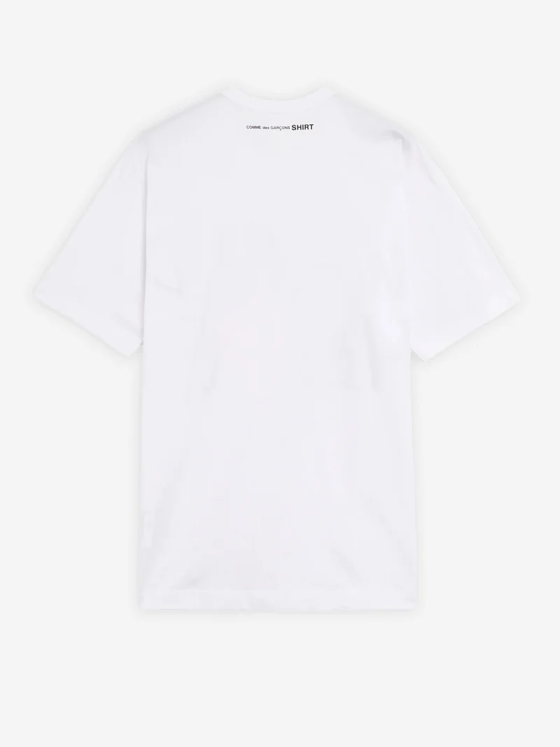 T-shirt in jersey di cotone bianco con grafica 'World Hope'