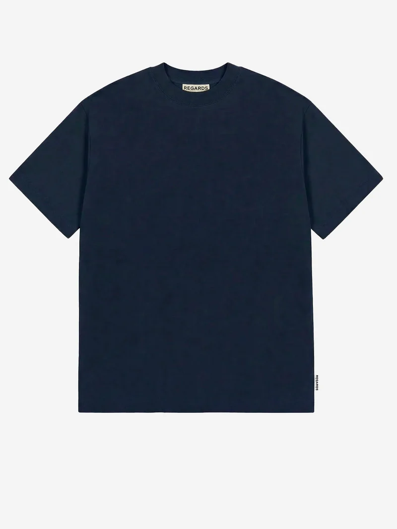 T-shirt blu relaxed fit