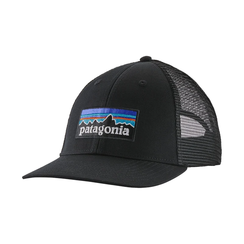 Patagonia P6 Logo Trucker Hat Black