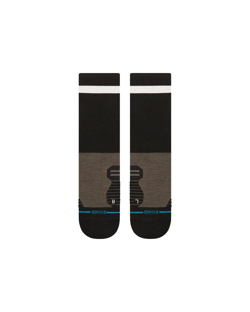 Stance Take Yur Time Light Wool Crew Washed Black