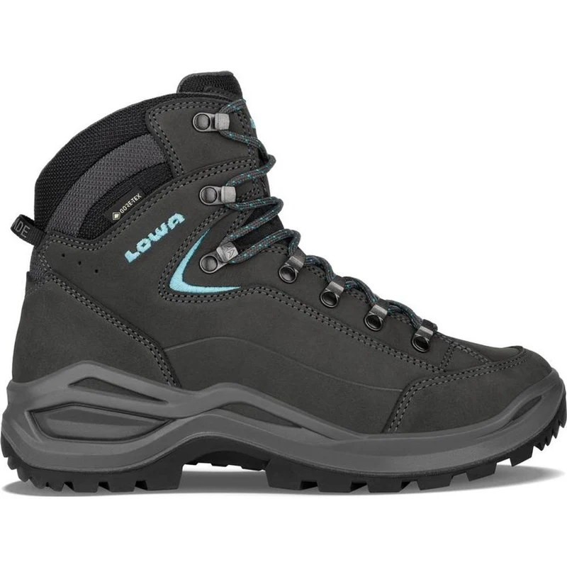 Lowa Renegade Evo GTX Mid Ws Damen Wanderschuh asphalt-türkis