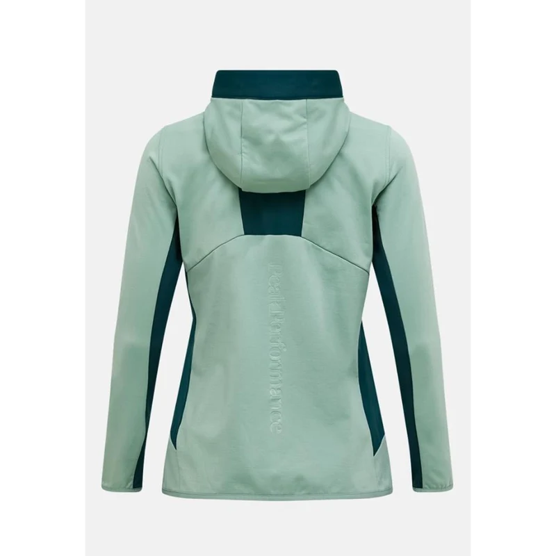 Peak Performance W Ultility Light Zip Hood green valley ponderosa pine Damen Powerstretch Jacke