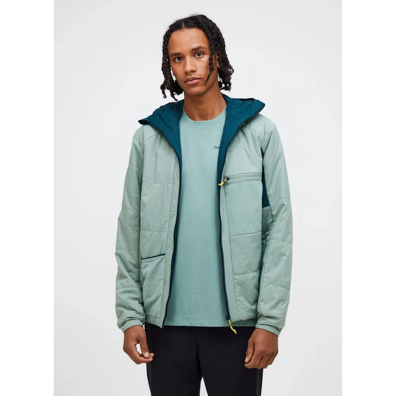 Peak Performance M Freelight Reversible Insulated Hood Jacket ponderosa pine green valley Herren Isolationsjacke