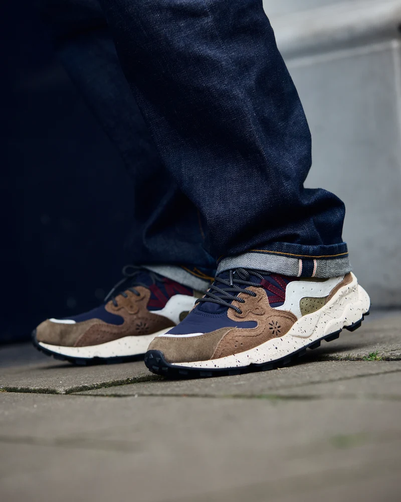 Flower Mountain Yamano 3 UNI Suede Nylon Brown / Navy