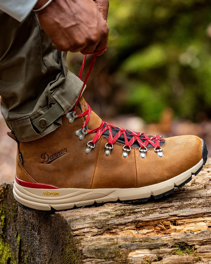 Danner Mountain 600 M's Leaf 4.5" GORE-TEX Grizzly Brown / Rhodo Red