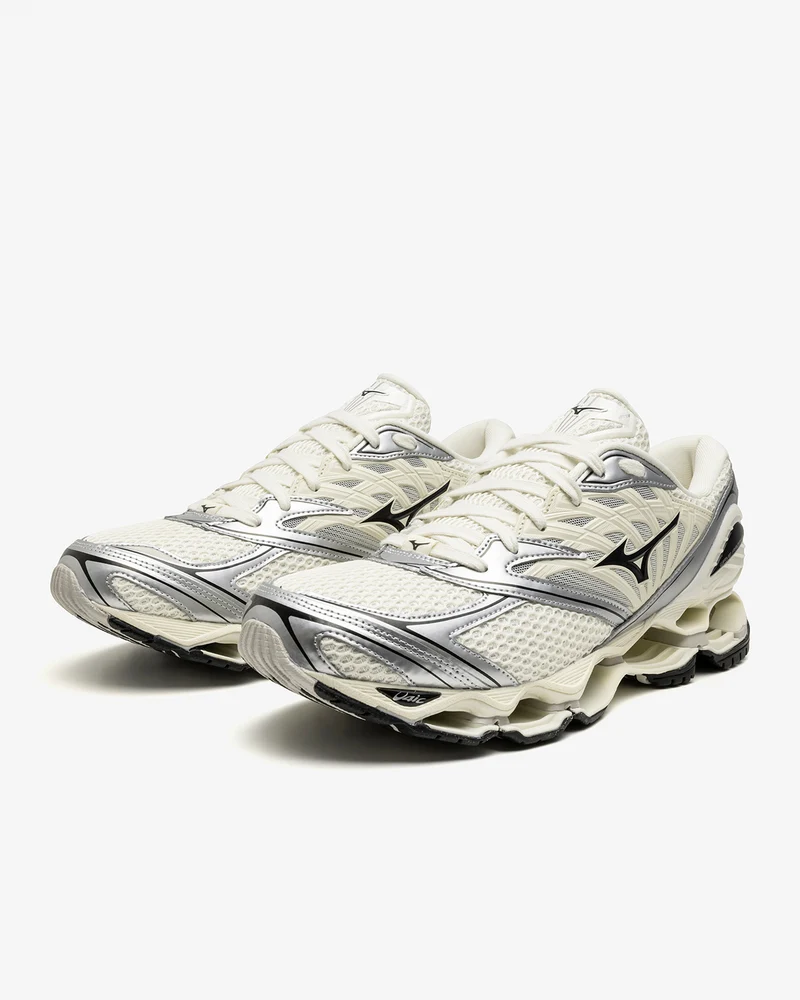 Mizuno Wave Prophecy LS Pristine / Black / Silver