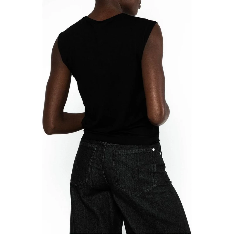 Blutsgeschwister Tiny Crew Damen Top soot-black