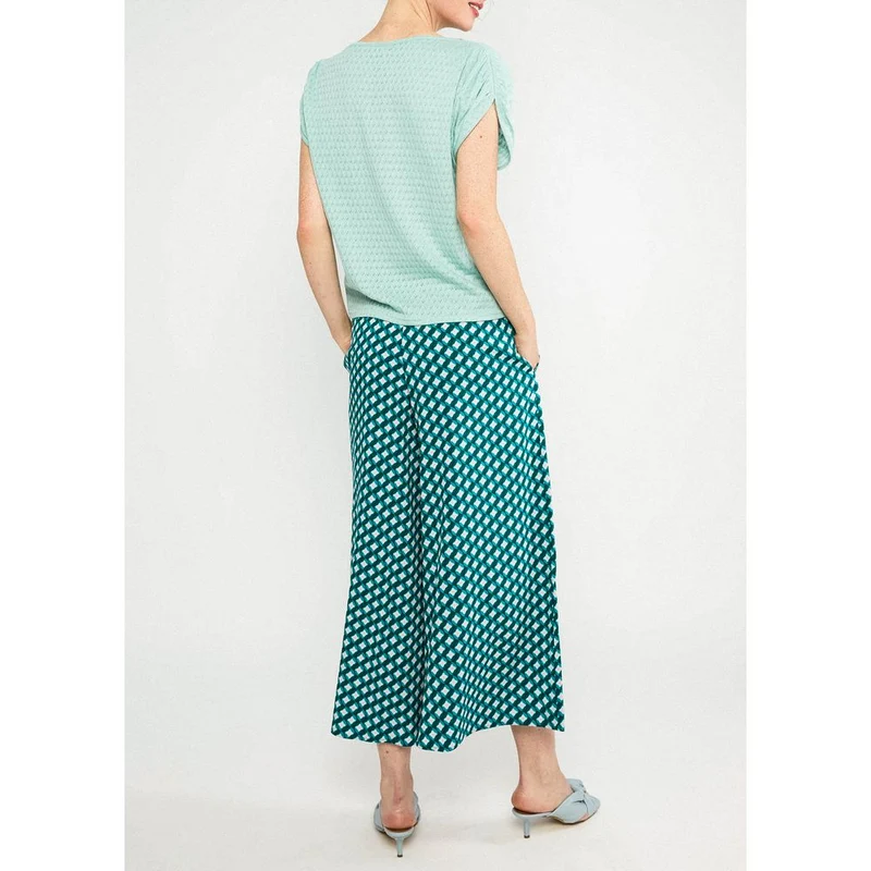 Blutsgeschwister In Full Bloom Damen Culotte Hose emerald-spring-night