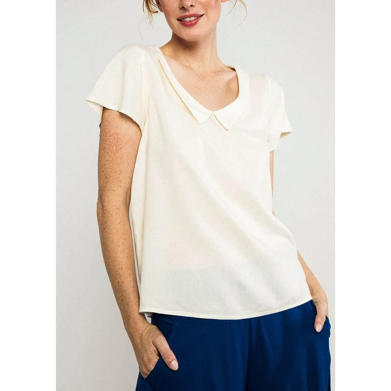 Blutsgeschwister Feed The Birds Damen Shirt budgie-feather-white