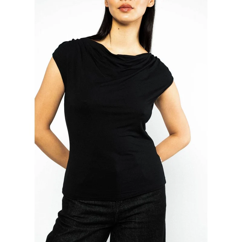 Blutsgeschwister Wishful Summer Waterfall Damen Shirt soot-black