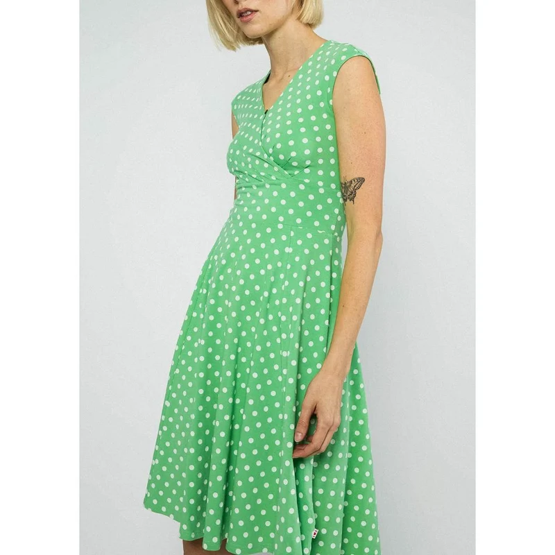 Blutsgeschwister Shalala Tralala In Love Damen Kleid favourite-green-dot