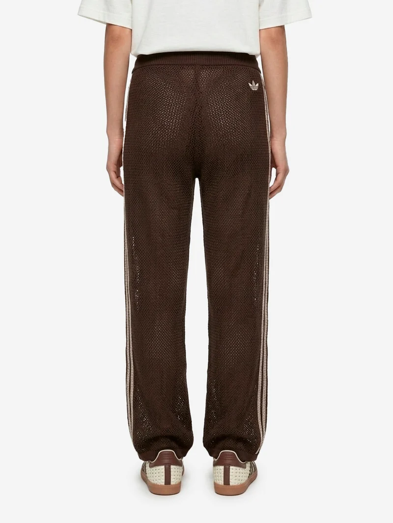 Pantaloni sportivi Firebird marroni in crochet