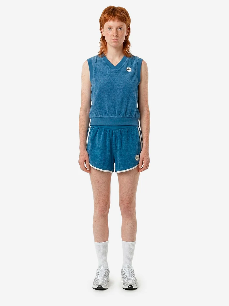 Shorts in misto cotone blu Chill Terry